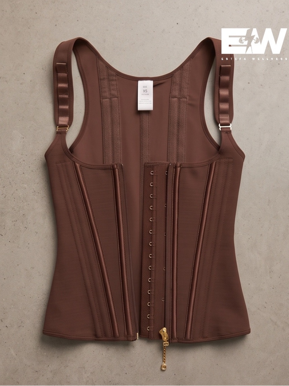 Brown Sculpting Waist Trainer Tank